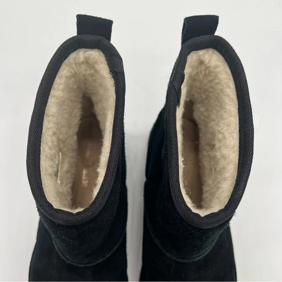 Clarks Womens Drafty Day Black Suede Mid Calf Boots Size 8.5 Cushion Soft - Picture 3 of 10